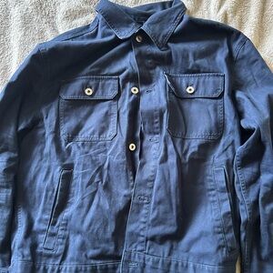 Men's Blue Button Jacket